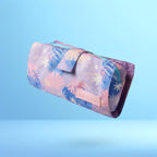 Lavender & Blue Floral Travel Makeup Bage