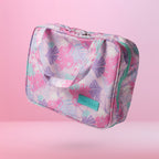 Pink & Lavender Tropical Travel Organizer Bag