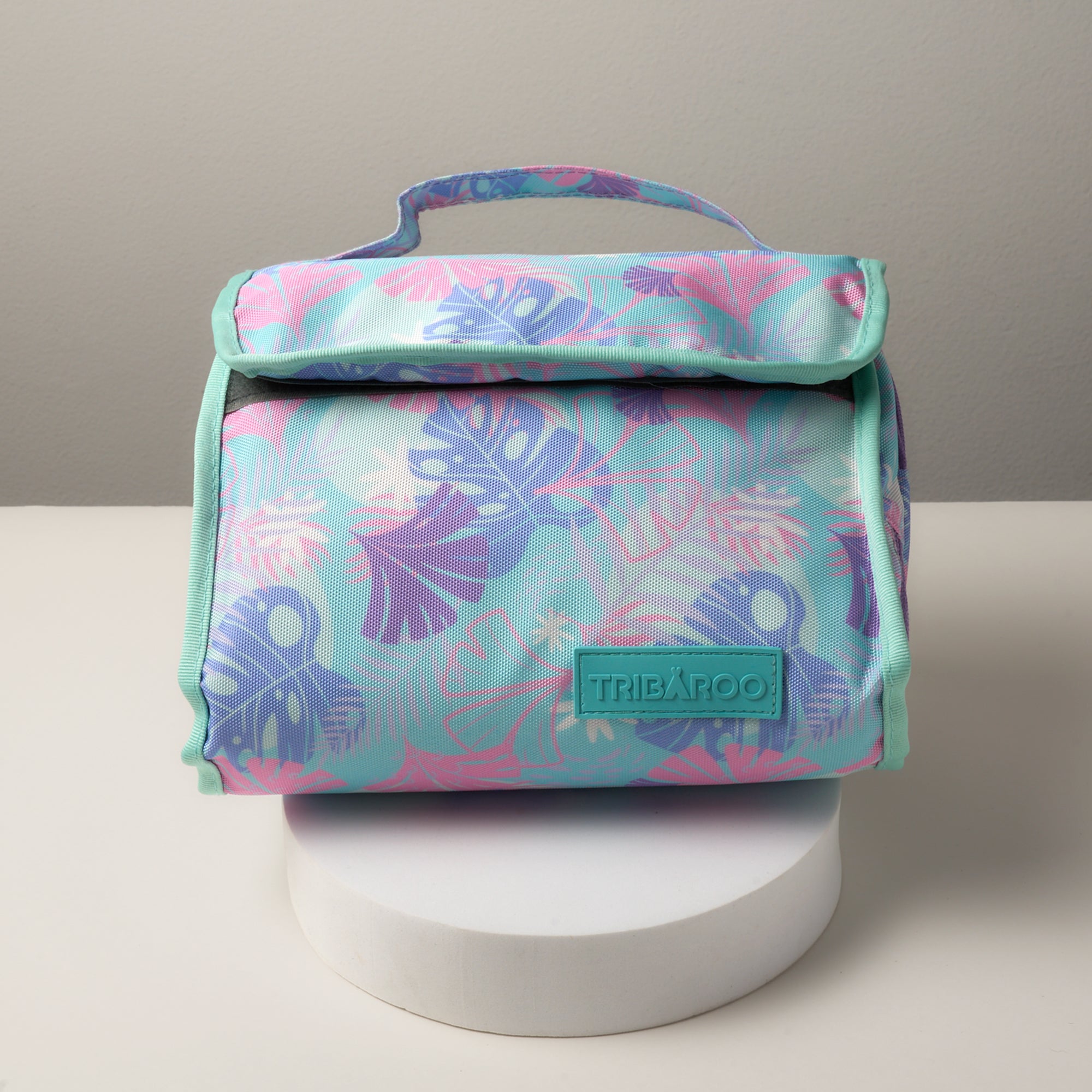 Turquoise & Lavender Tropical Hanging Toiletry Bag