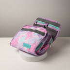 Lavender & Pink Tropical Hanging Toiletry Bag