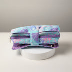 Blue & Lavender Floral Makeup Travel Bag-3
